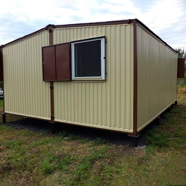 Проект Металлическая дачная бытовка - фото